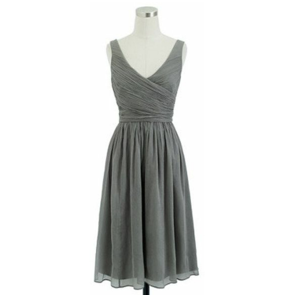 J.Crew | Heidi Silk Chiffon Dress - Picture 1 of 7